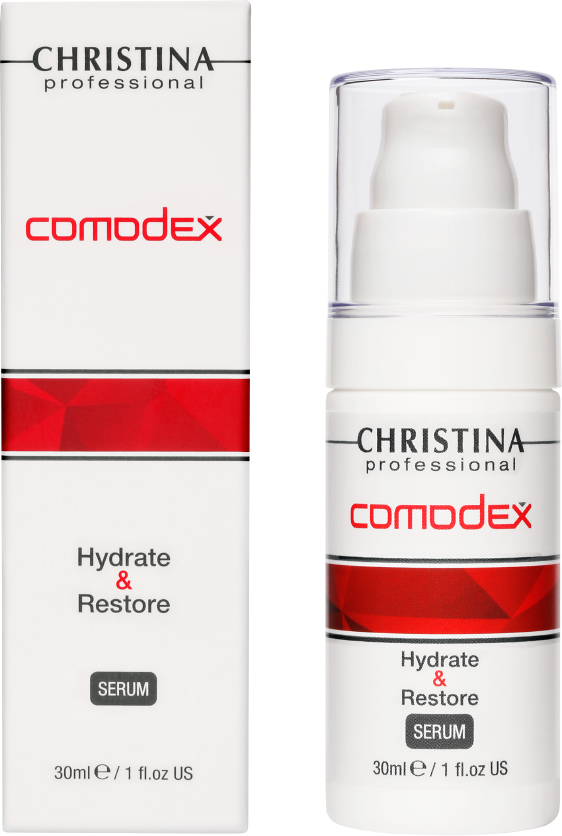 Увлажняющая восстанавливающая сыворотка Christina Comodex Hydrate & Restore Serum, 30 мл - фото №10