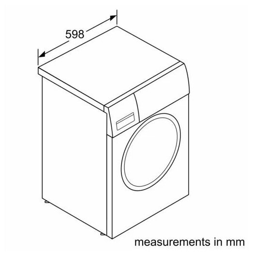 Стиральная машина с фронтальной загрузкой BOSCH WGA252X0GC Series 4, 10 кг, 1200 об/мин, 74 дБ, Anti - фотография № 7