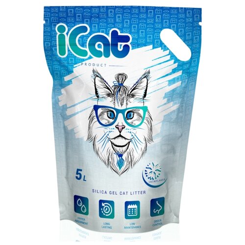 Наполнитель iCAT Snow Flakes, силикагелевый 5л