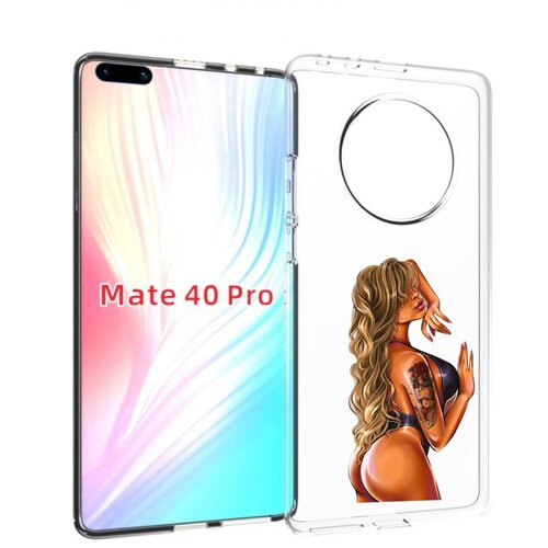 чехол mypads девушка в черном платье с розой женский для huawei mate 40 pro noh nx9 задняя панель накладка бампер Чехол MyPads девушка-в-черном-кожаном-купальнике женский для Huawei Mate 40 Pro (NOH-NX9) задняя-панель-накладка-бампер