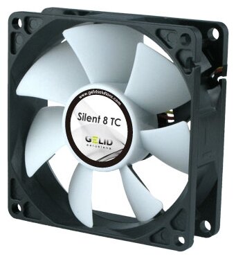 Вентилятор 80х80х25 GELID Solutions Silent 8 TC 900-2000rpm, термоконтроль FN-TX08-20