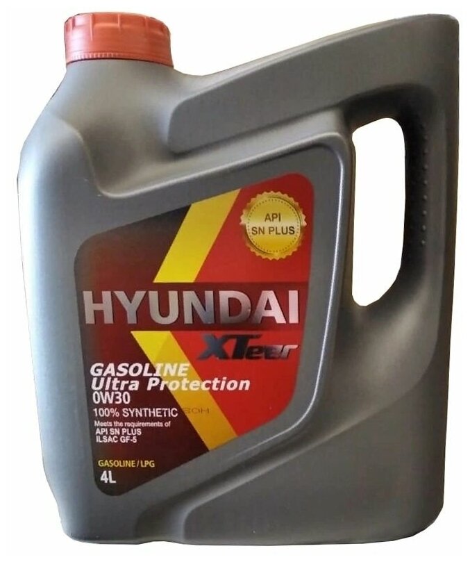 Синтетическое моторное масло HYUNDAI XTeer Gasoline Ultra Protection 0W-30