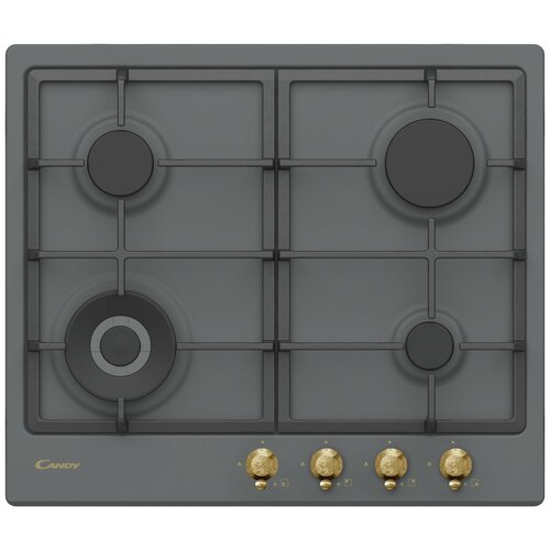 Поверхность газовая CANDY CHG6BF4WGTGH темно-серыйбронза ретро чугун гк WOK 950000₽