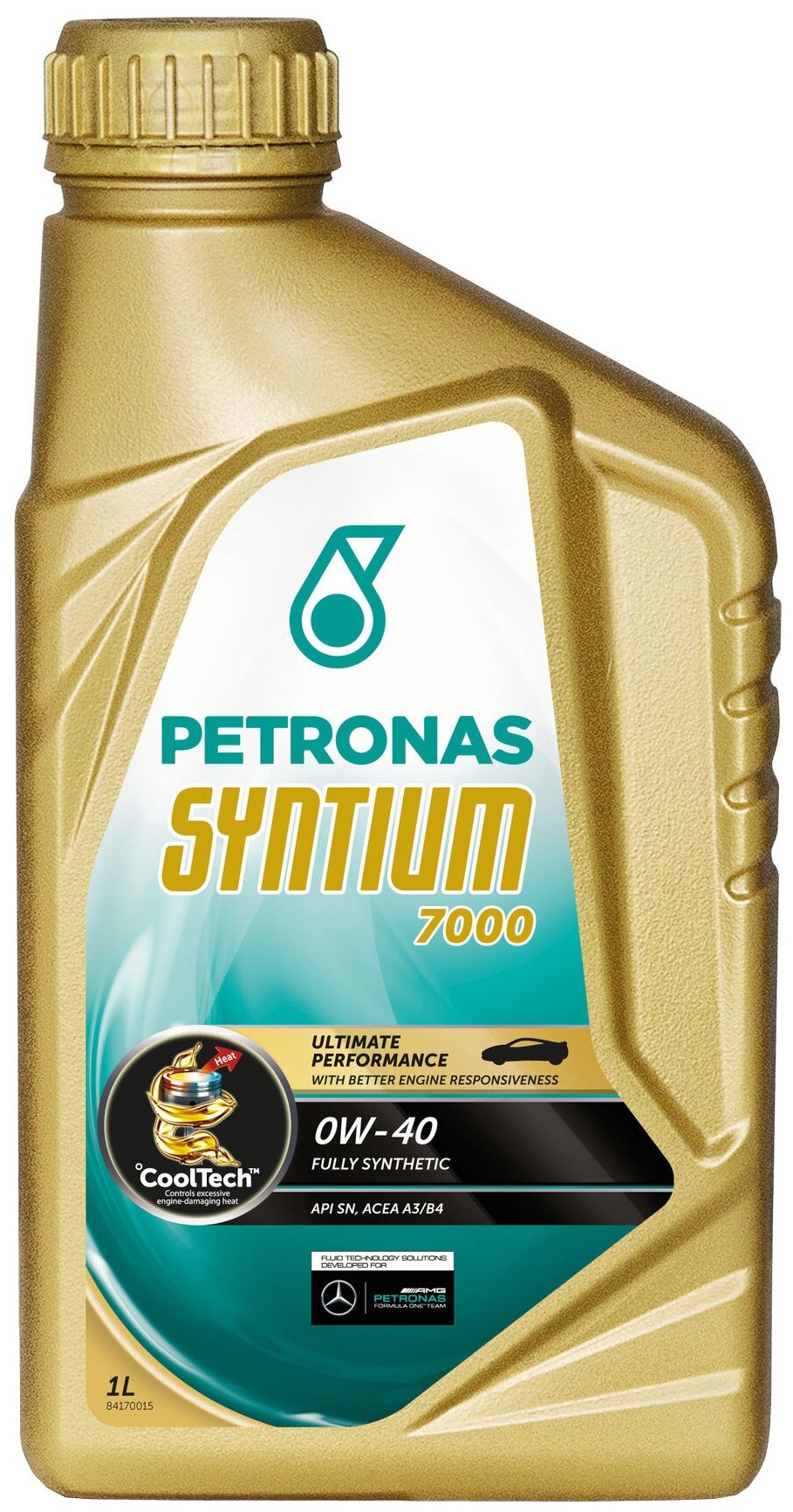 PETRONAS "Масло Моторное Синтетическое "Syntium 7000 0w-40", 1л"