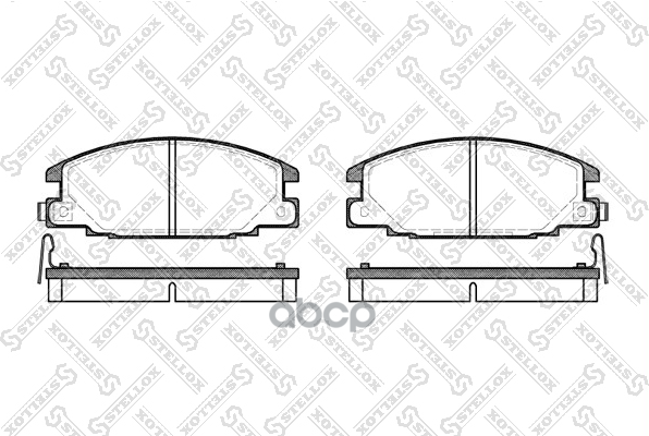 249 004B-Sx_колодки Дисковые П! С Антискр. Пл Opel Frontera 2.4/2.3Td 92-98/Campo 2.0-3.1Tdi 91> Stellox арт. 249004BSX