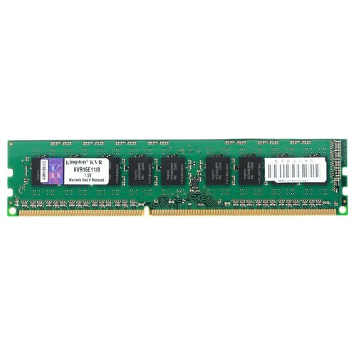 Оперативная память Kingston ValueRAM 8 ГБ DDR3 1600 МГц DIMM CL11 KVR16E11/8 оперативная память kingston valueram 8 гб ddr3 1600 мгц dimm cl11 kvr16e11 8