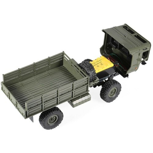 Внедорожник зеленый 116 4WD электро - Offroad Truck RTR корпус военный грузовик 24 гГц 10 кмч 4618₽