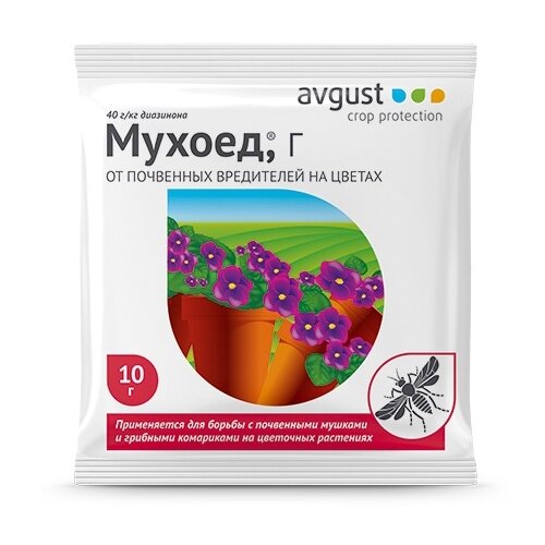 Avgust Средство от мух на цветах Мухоед, Г, 10 мл, 10 г