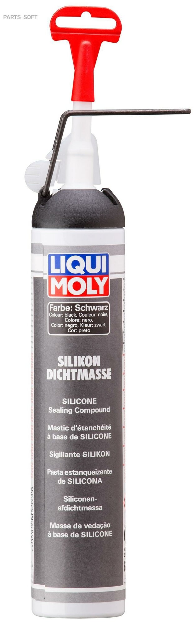 Силиконовый Герметик (Черный) Silicon-Dichtmasse Schwarz (0,2Л) Liqui moly арт. 6185