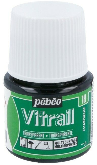 Краска Pebeo Vitrail 45ml, 18 шартрез