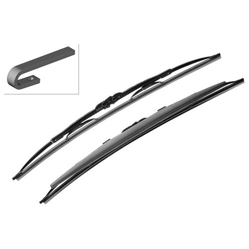 Щетка стеклоочистителя каркасная Bosch Twin Spoiler 552S 550 мм / 400 мм, 2 шт.