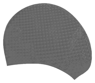Шапочка для плавания Atemi, силикон (бабл), чёрный, Bs20