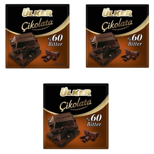 Шоколад ULKER черный 60% какао 180 грамм