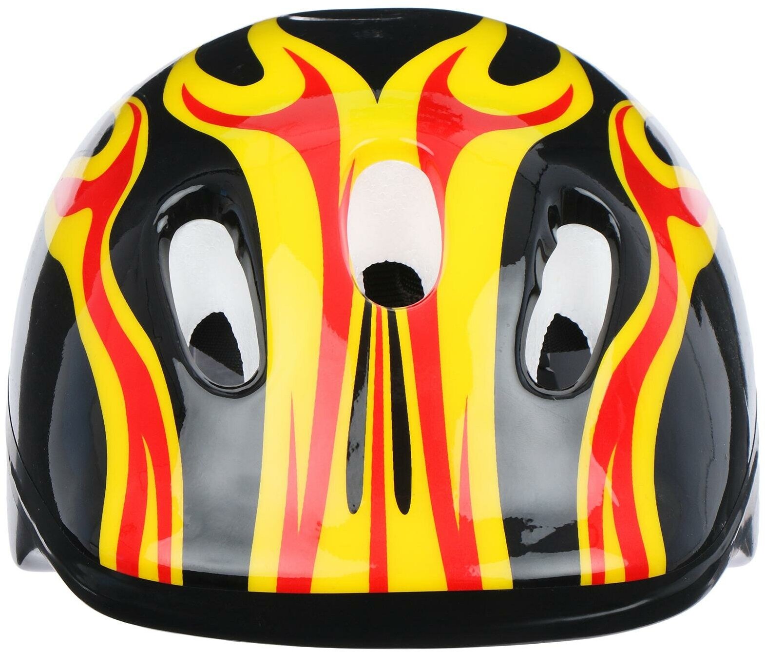 Шлем защитный детский OT-H6, обхват 52-54 см, цвет чёрный
