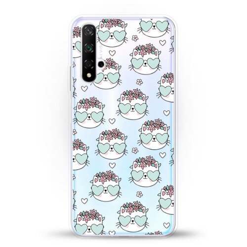 фото Силиконовый чехол узор из котов на honor 20 andy & paul