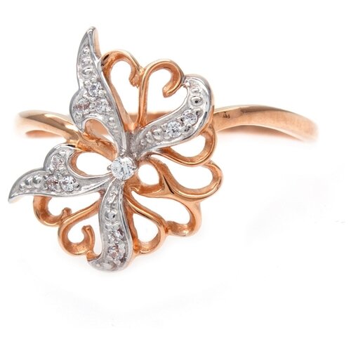 фото Кольцо из золота c фианитом к1321636 the jeweller