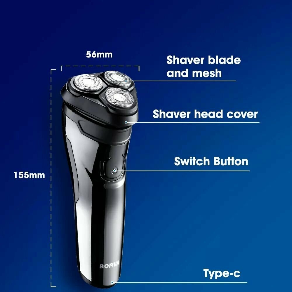 Электробритва Xiaomi Bomidi Electric Shaver M3 - фотография № 9