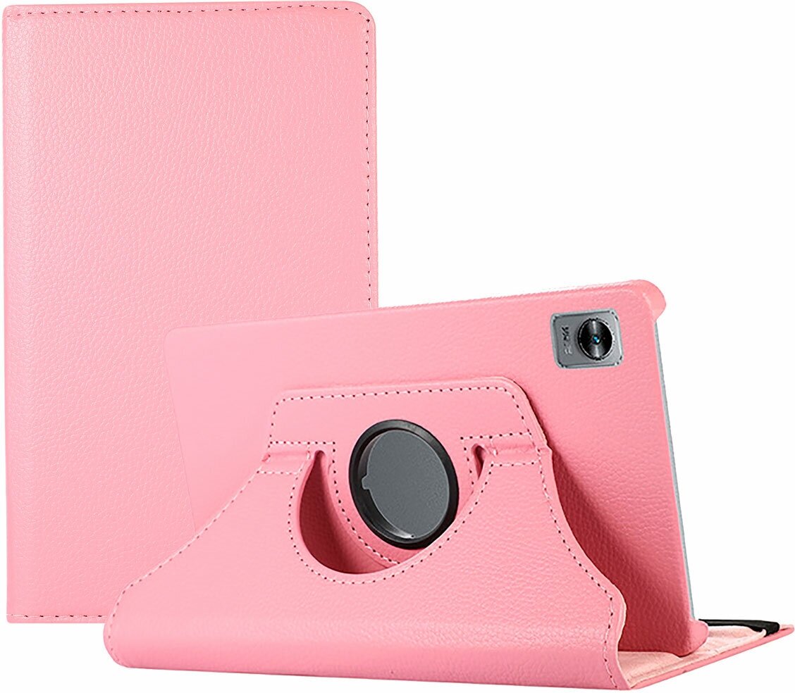 Чехол для планшета Realme Pad Mini 8.7 дюйма (RMP2105/RMP2106), с подставкой / поворотный 360 градусов (розовый)
