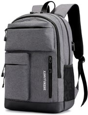 Рюкзак MyPads M6253 из качественной импортной износостойкой влагозащитной ткани «Оксфорд» для ноутбука 16 / 15.6 / 15.4 / 14.1 дюйма для школьник.