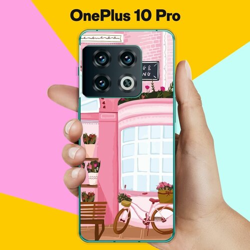Силиконовый чехол на OnePlus 10 Pro Розовые здания / для ВанПлас 10 Про силиконовый чехол на oneplus 10 pro ванплас 10 про полнолуние