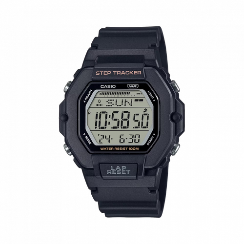 Наручные часы CASIO Collection LWS-2200H-1A, черный, серый