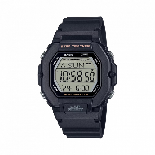 Наручные часы CASIO Collection LWS-2200H-1A, черный, серый цифровой шагомер счетчик шагов для занятий спортом