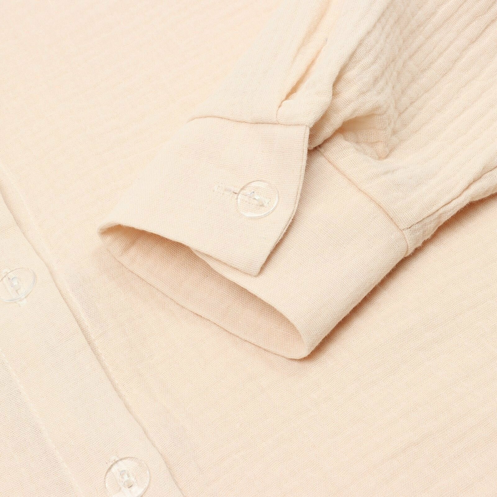 Комплект женский (рубашка, брюки) KAFTAN "Basic" р. 52-54, молочный - фотография № 3