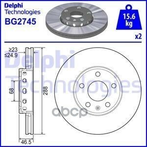 Bg2745 Delphi Диск Тор