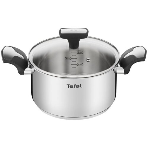 Кастрюля Tefal Emotion, нержавеющая сталь, с крышкой, 3 л, 20 см