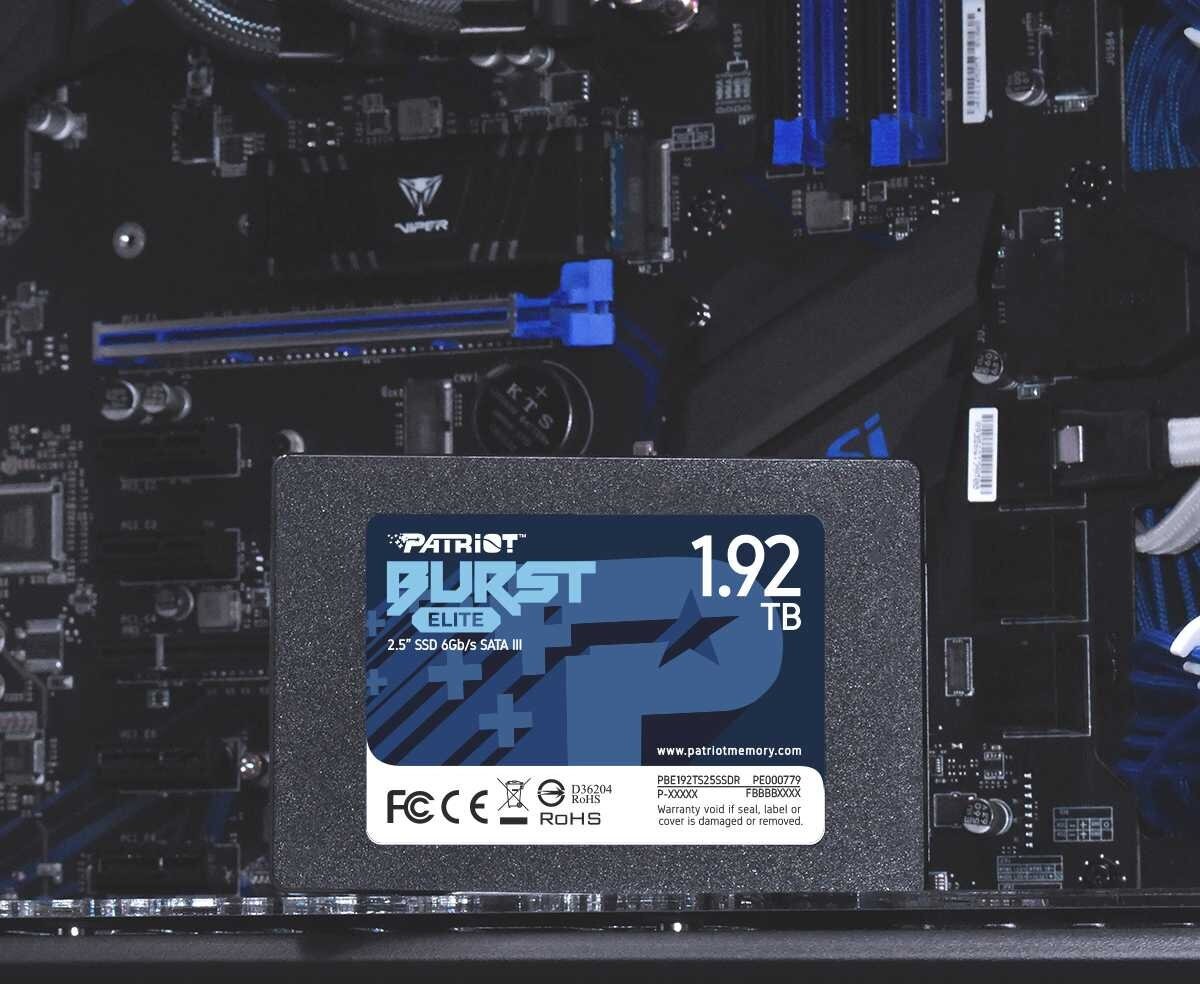 SSD диск PATRIOT MEMORY PATRIOT 2.5" Burst Elite 1920 Гб SATA III NAND 3D PBE192TS25SSDR - фотография № 3