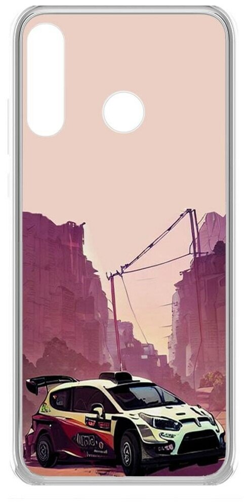 Чехол-накладка Krutoff Clear Case Гоночный каньон для Huawei P30 Lite