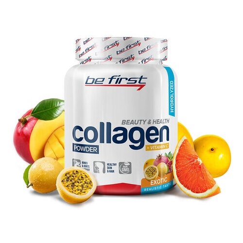 BeFirst, Collagen + vitamin C powder (200 г) (малина)