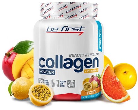 BeFirst, Collagen + vitamin C powder (200 г) (лесные ягоды)