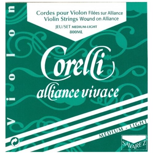 Струны для скрипки Savarez 800ML Medium Light Corelli Alliance Vivage струны для скрипки corelli 800fb alliance vivage high