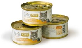 Влажный корм для кошек Brit Care тунец, морковь и горошек 12 шт. х 80 г (мини-филе) консервы (Fish Dreams) - фотография № 19