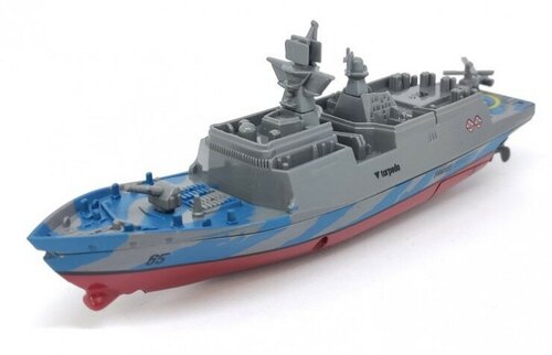 Катер фрегат на радиоуправлении Frigate (2.4G, 14см) Create Toys 3318-BLUE