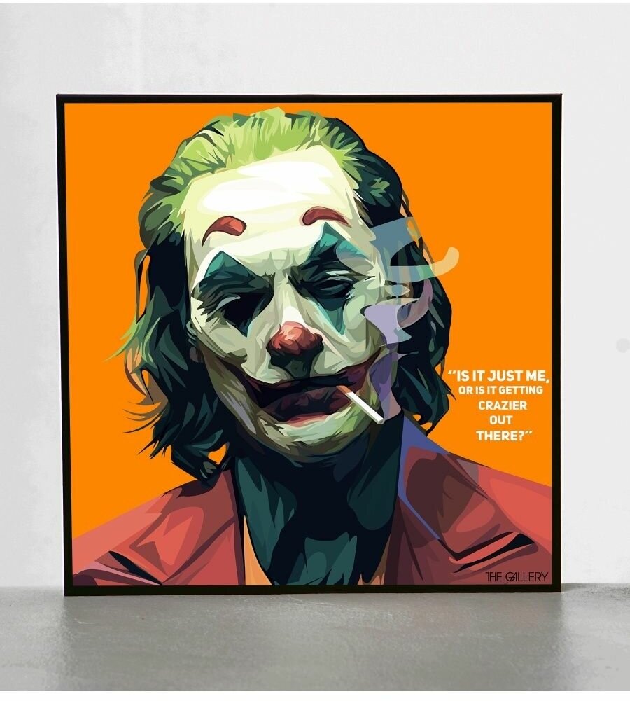 Картина постер Поп-арт Джокер Комикс Хоакин Феникс Joker