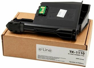 Тонер-картридж e-Line TK-1110 для Kyocera FS-1040, FS-1020MFP, FS-1120 (Чёрный, 2500 стр.)