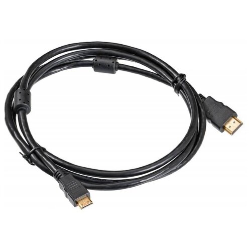 фото Кабель аудио-видео buro hdmi (m)/mini hdmi (m) 1.8м. феррит.кольца позолоченные контакты черный