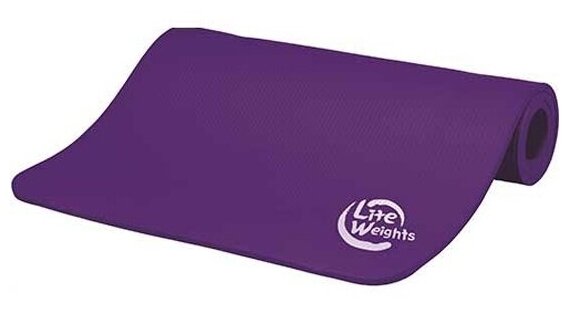 Коврик для йоги и фитнеса Lite Weights 180*61*1см, фиолетовый (5420LW)