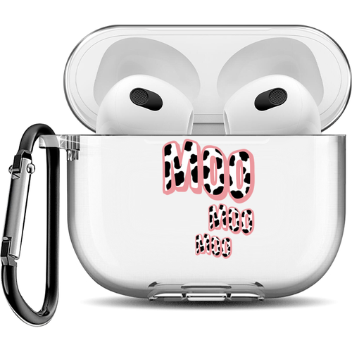 moo moo tab book Силиконовый чехол для наушников AirPods 3 Moo moo moo