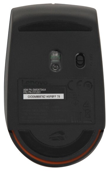 Мышь LENOVO 300 Wireless оптическая беспроводная USB черный и оранжевый gx30m86878