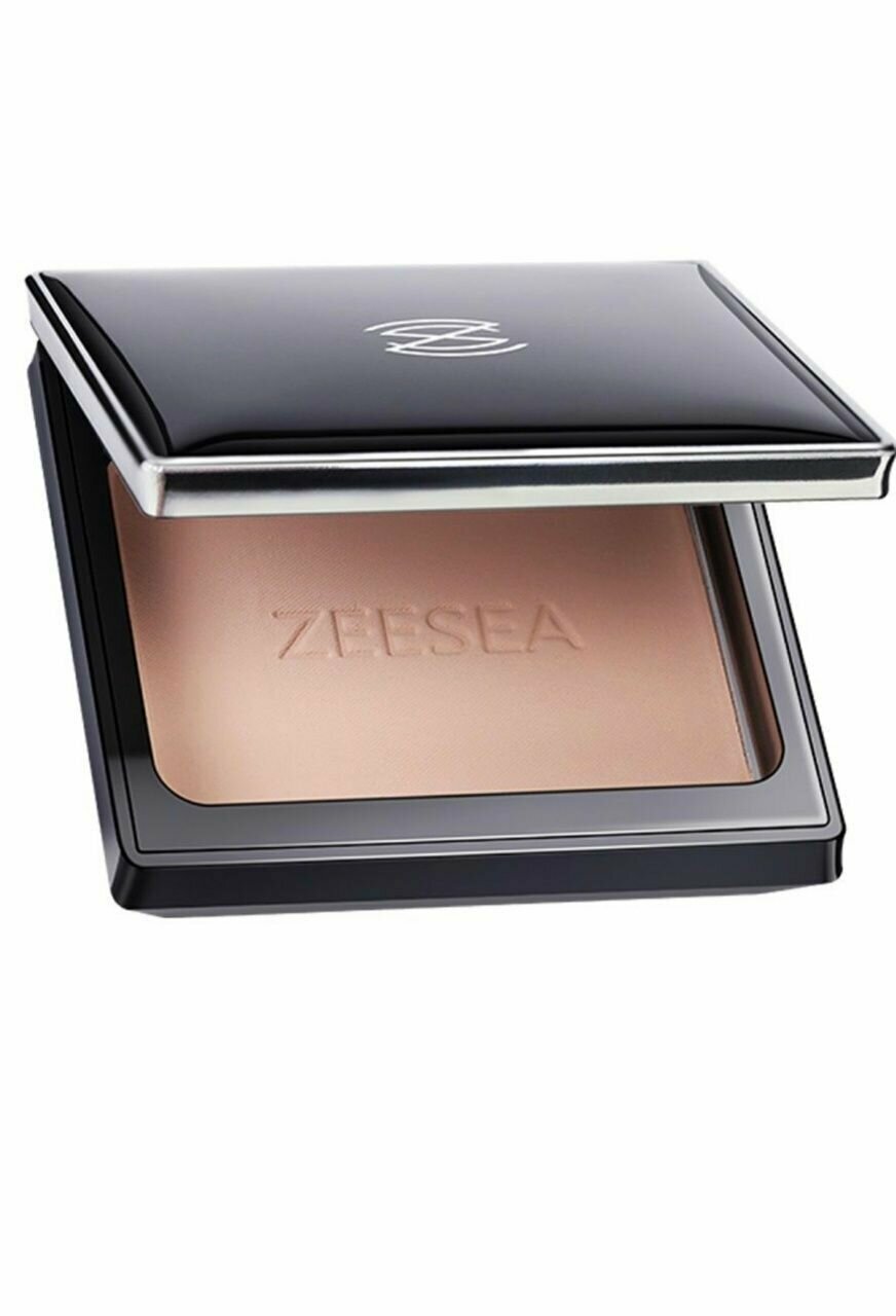 Пудра компактная, Zeesea, Refreshing silky powder, тон M02 Natural Skin Tone натуральный, 8 г