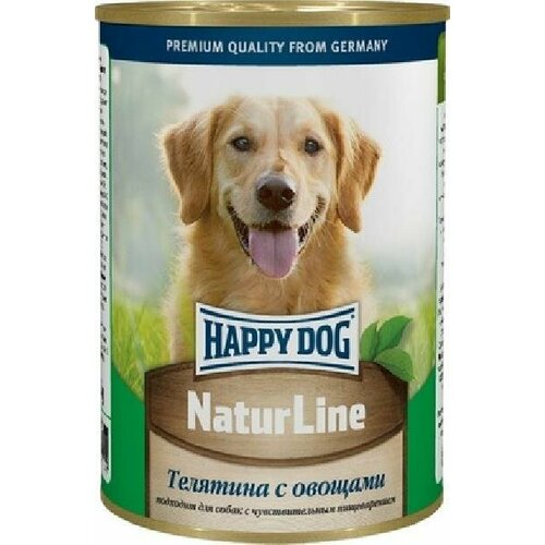 Happy dog Кусочки в фарше для собак - телятина с овощами 0,41 кг 49536 (7 шт)