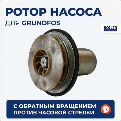 ротор насоса против часовой стрелки grundfos up втулка 40мм колесо 72 3 32 3мм up 15 60 ao 90w 1 скорость Ротор циркуляционного насоса с обратным вращением Dвн 31 мм, Dнар 66 мм втулка 40 мм, против часовой стрелки