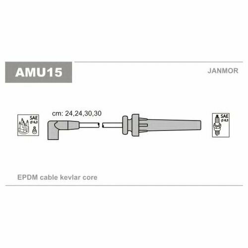 Комплект проводов зажигания Janmor amu15 для Chrysler Cirrus, Neon, Stratus; Jeep Cherokee