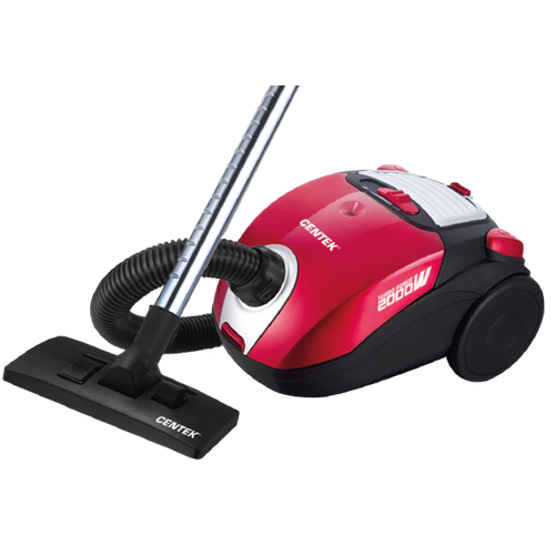 Пылесос 2000ВТ400ВТ мешок 20Л низкий уровень шума краснчерн CENTEK 856300₽
