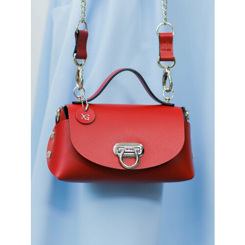 фото Сумка кросс-боди xg, фактура гладкая, красный