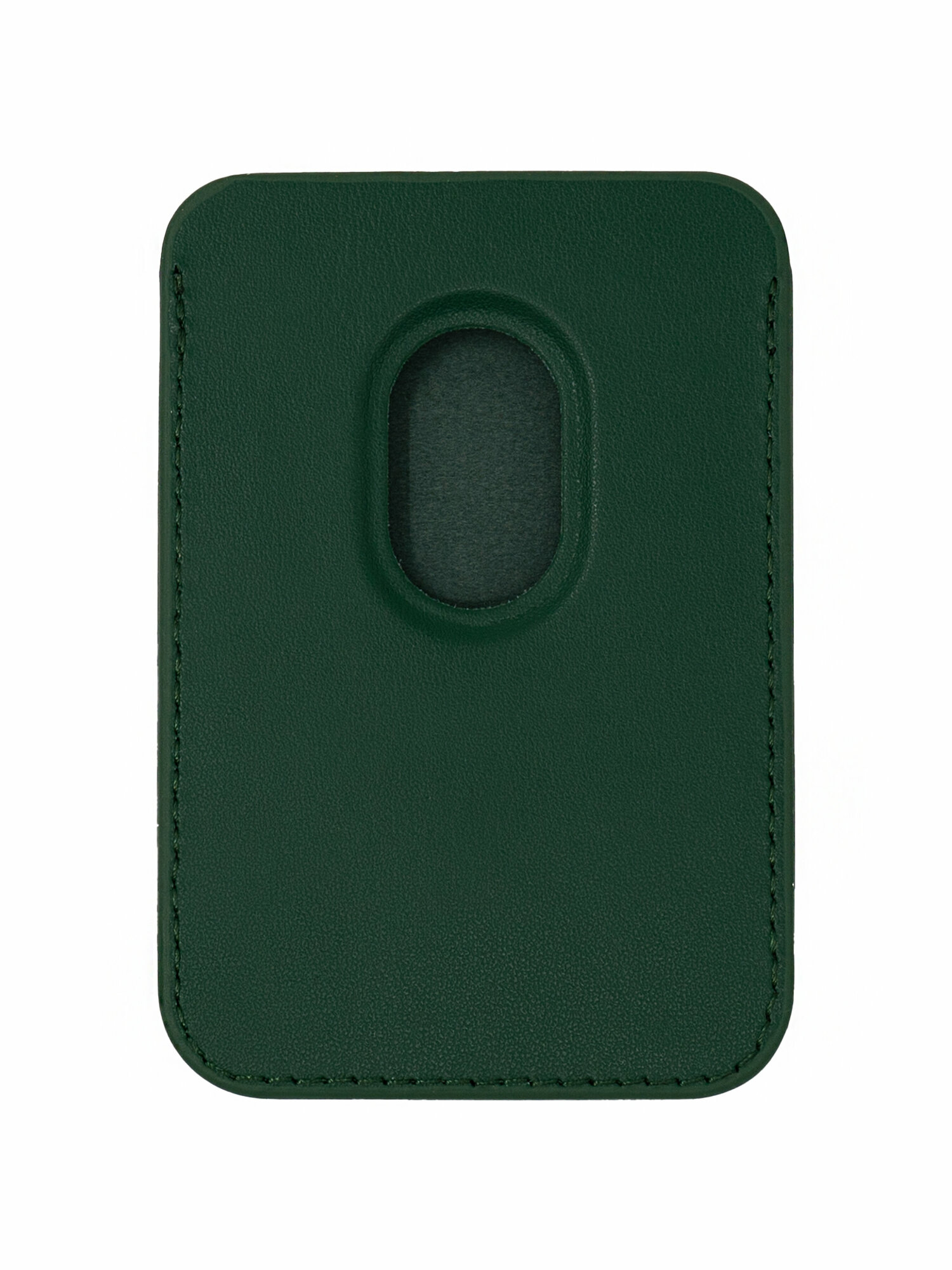 Картхолдер Wallet Green Forest Кожаный чехол-бумажник MagSafe для iPhone, Зелёный лес — фото 1