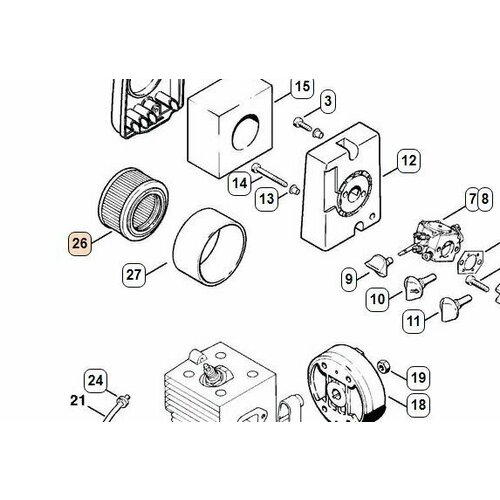 Фильтр воздушный Stihl BR 320/400 42031410300